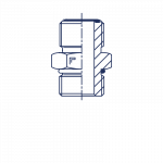 Соединение ORFS 1.3/16" UNF 1.1/16"
