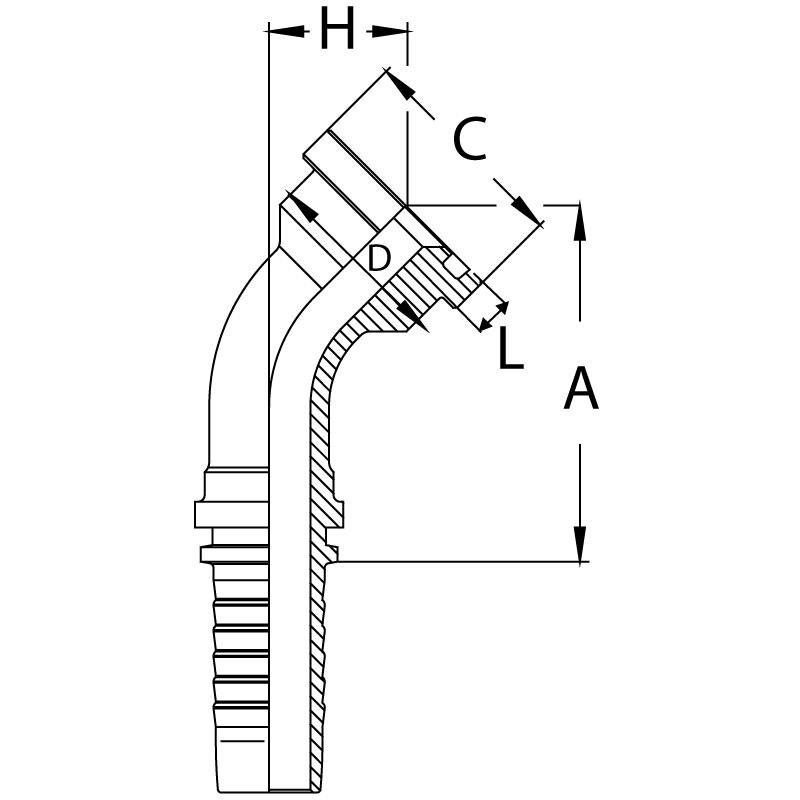 Фитинг DN 32 SFL 1 44.5 (45)
