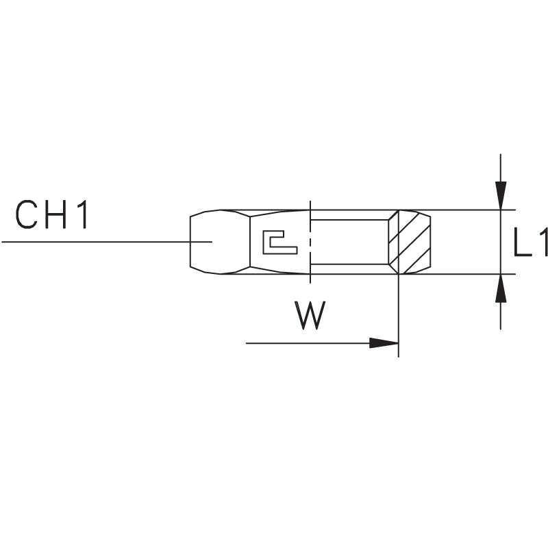 Гайка шестигранная стопорная VH UNF 7/8"