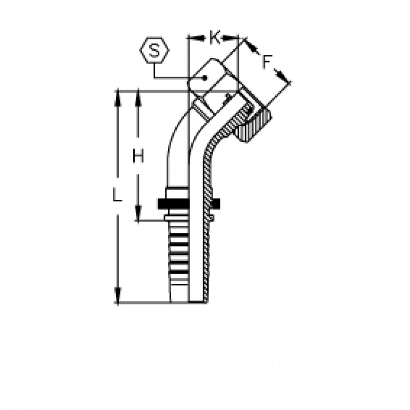 Фитинг DN 32 DKO-S (Г) 42x2 30 (45)
