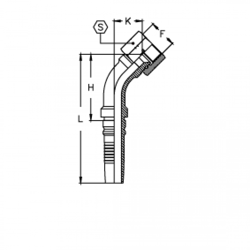 Фитинг DN 20 JIC (Г) 1.5/16 (45) Interlock