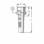 Фитинг DN 25 ORFS (Ш) 1.7/16 Interlock