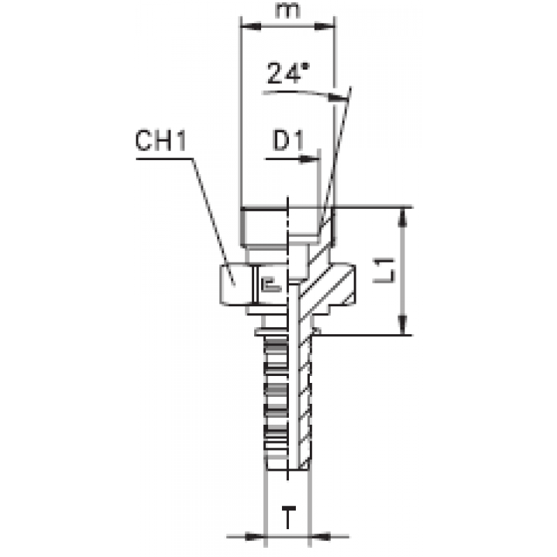 Фитинг DN 25 DKO-L (Ш) 36x2 28