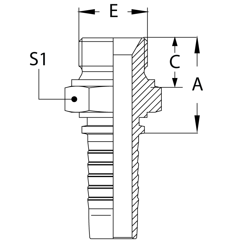 Фитинг DN 50 BSP (Ш) 2