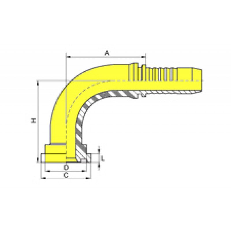 Фитинг DN 12 SFS 3/4 41.3 (90)