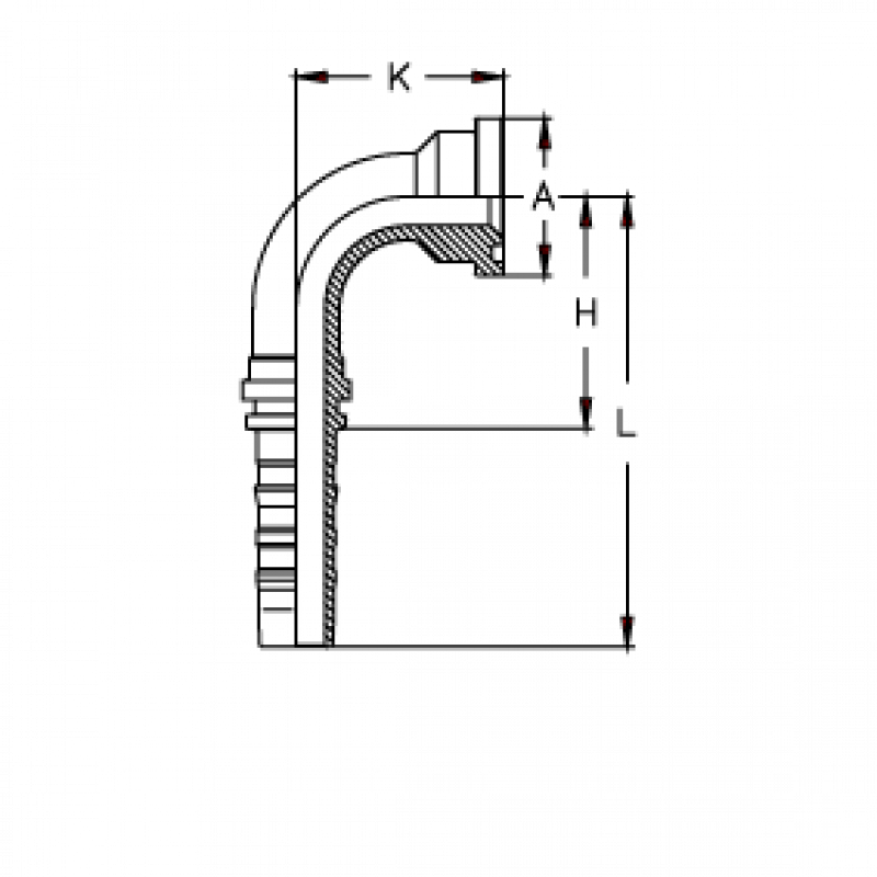 Фитинг DN 25 SFS 3/4 41.3 (90) CS