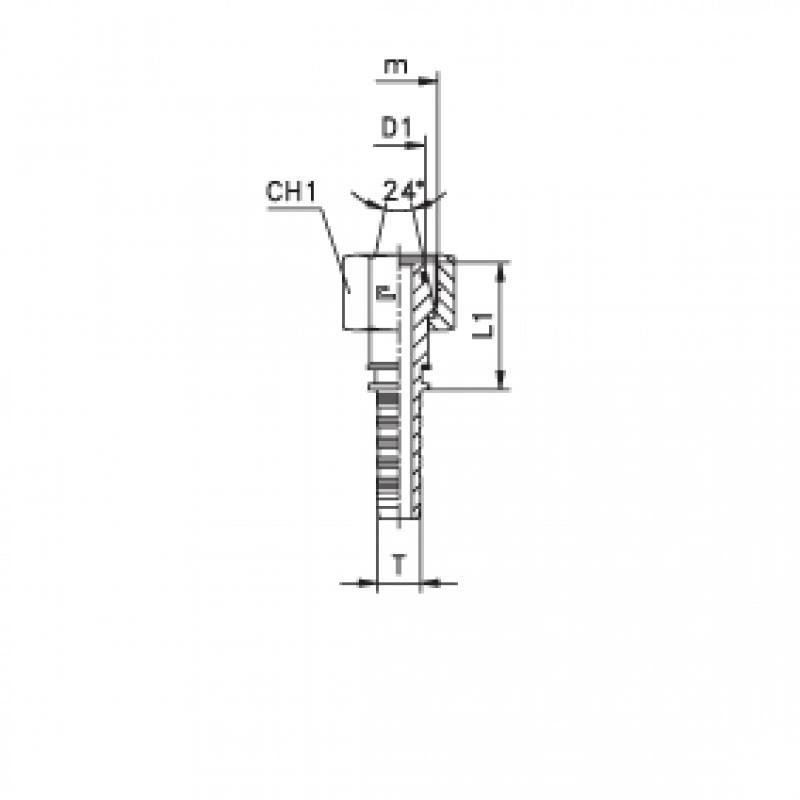 Фитинг DN 25 DKO-S (Г) 36x2 25E41