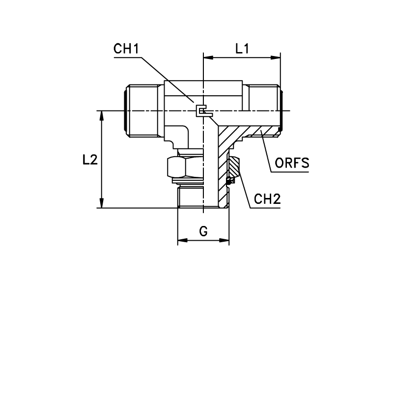 Штуцер FRTA D18 ORFS 1.3/16 BSP 1/2