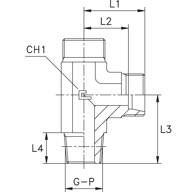 Штуцер FLC DS10 BSPT 3/8" (корпус)