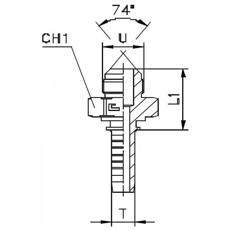Фитинг DN 32 JIC (Ш) 1.7/8