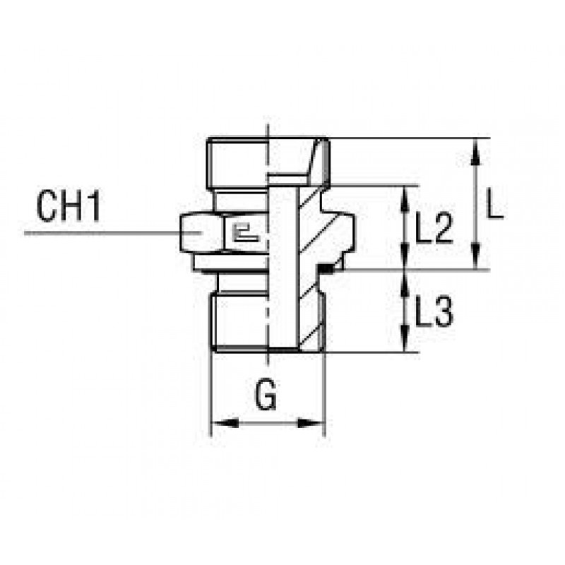 Штуцер FE DL12 BSP 1/4" (корпус)