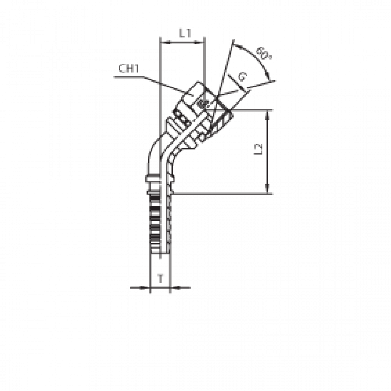 Фитинг DN 05 BSP (Г) 1/8 (45)