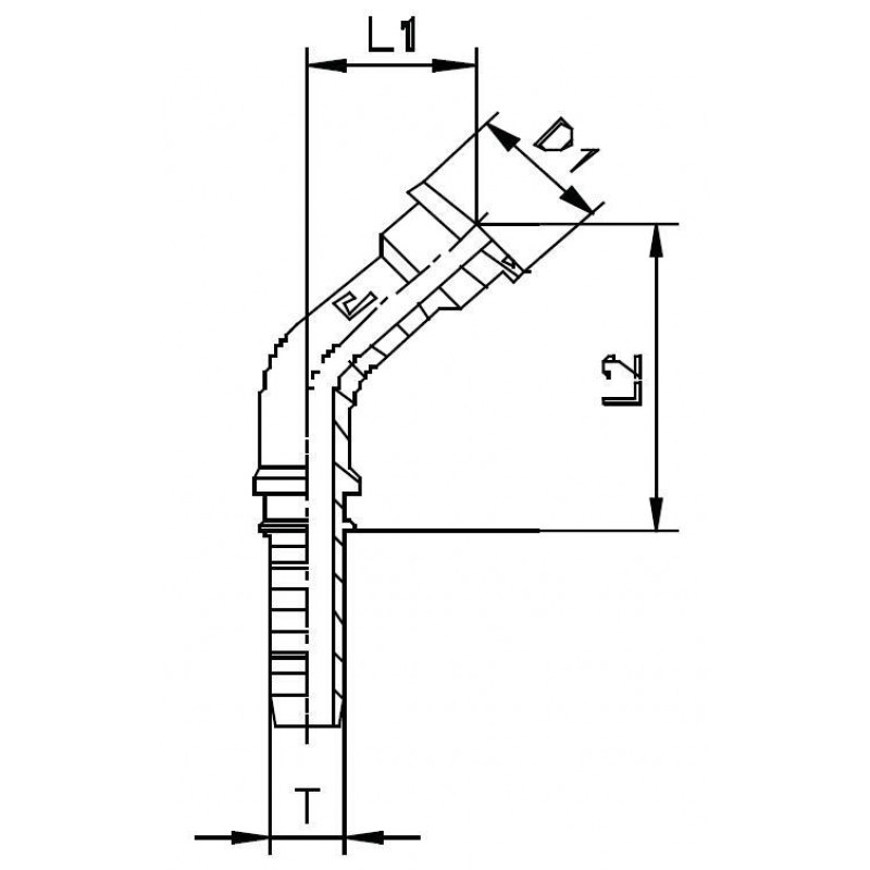 Фитинг DN 50 SFS 2 79.4 (45)