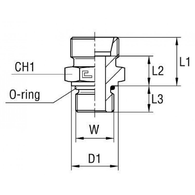 Штуцер FA DS10 UNF 9/16" (корпус)