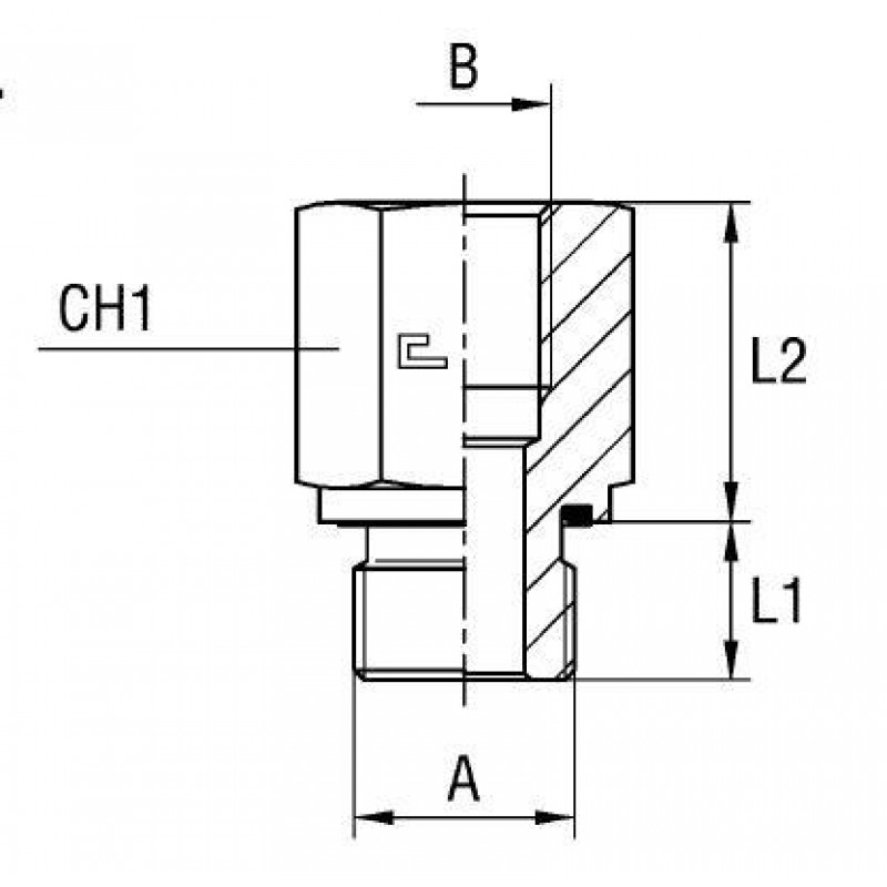 Соединение PFE BSP 1/2" BSP 1"