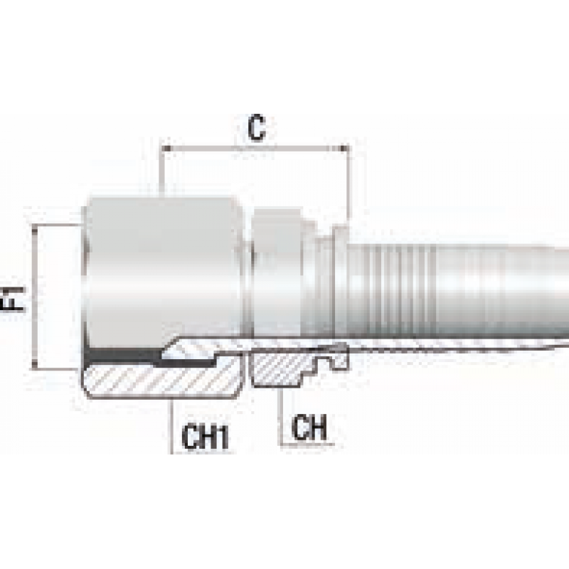 Фитинг DN 12 JIC (Г) 1.1/16