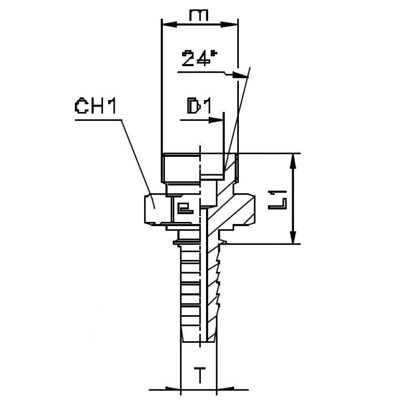 Фитинг DN 20 DKO-L (Ш) 30x2 22