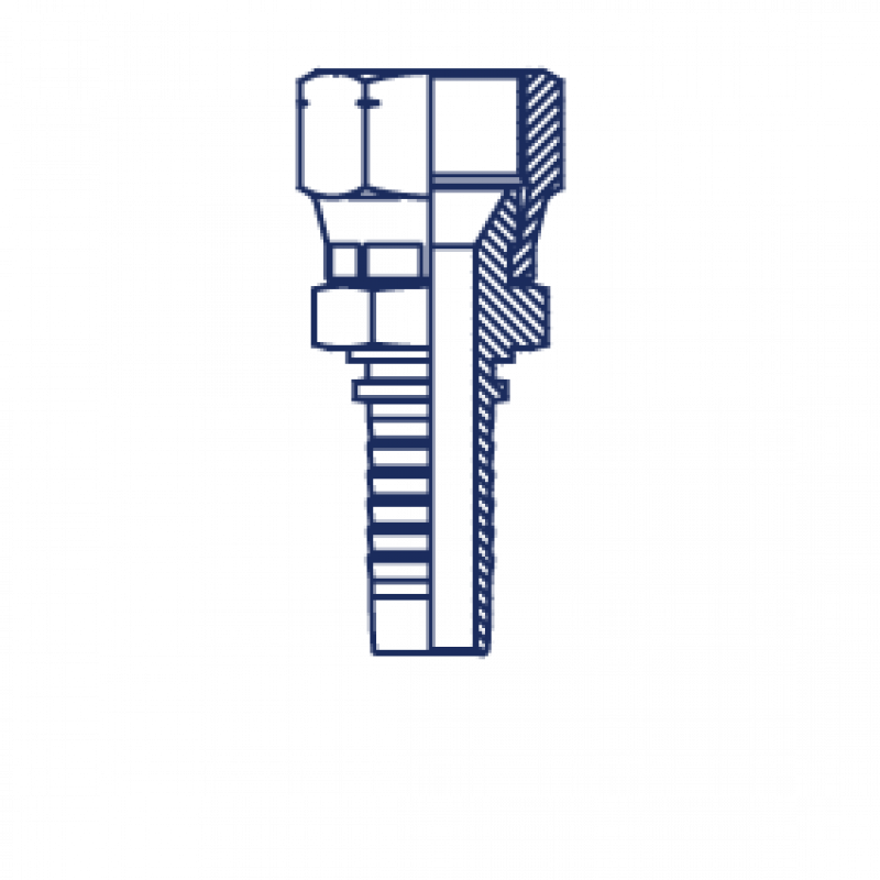 Фитинг DN 20 JIS 33x1.5 (2 шестигранника)
