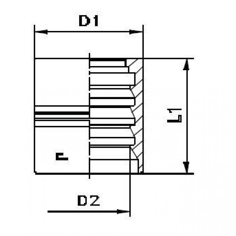 Муфта DN 38 4SH