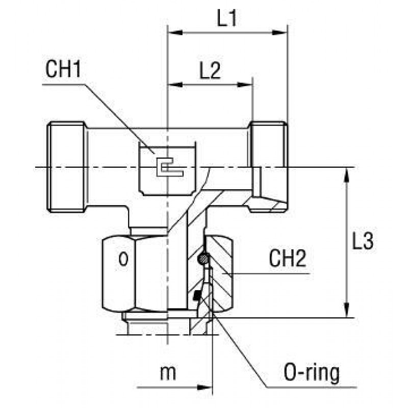 Соединение PNТ DL08 М14х1.5 (корпус)
