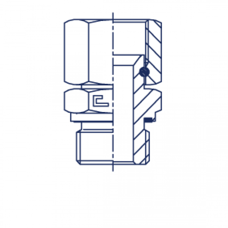 Штуцер FNE JIC 7/16" М 12х1.5