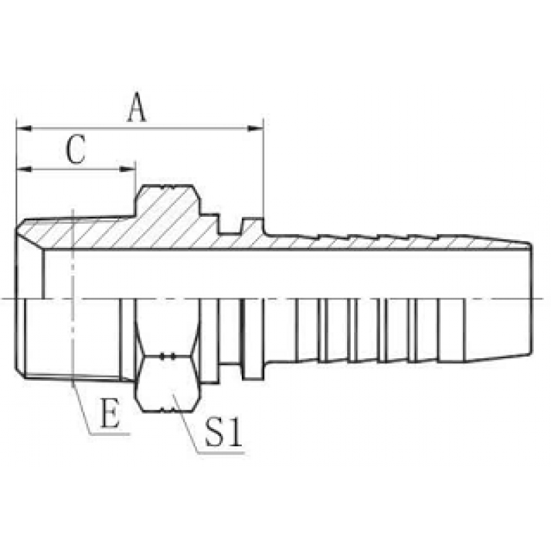 Фитинг DN 50 NPTF 2