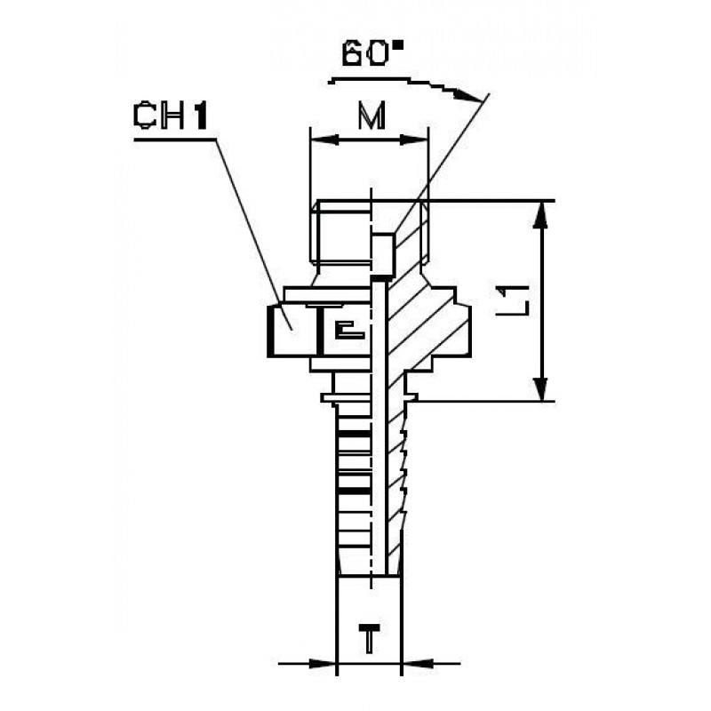 Фитинг DN 06 DKM (Ш) 12x1.5
