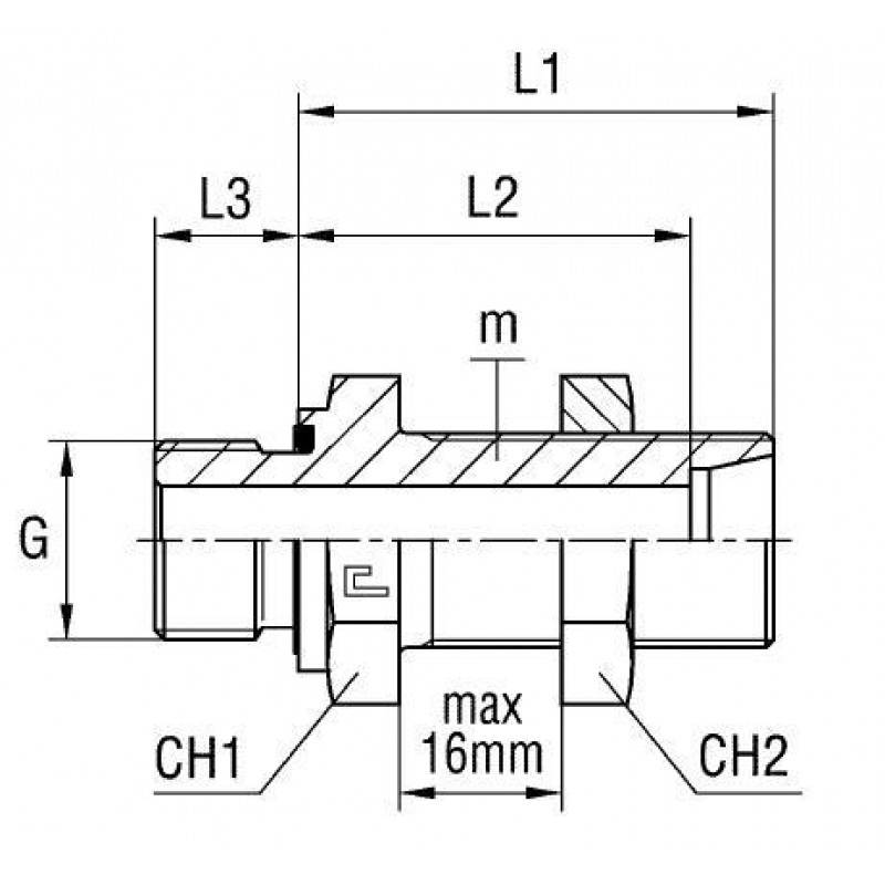 Штуцер FDE DS20 BSP 3/4" (корпус)