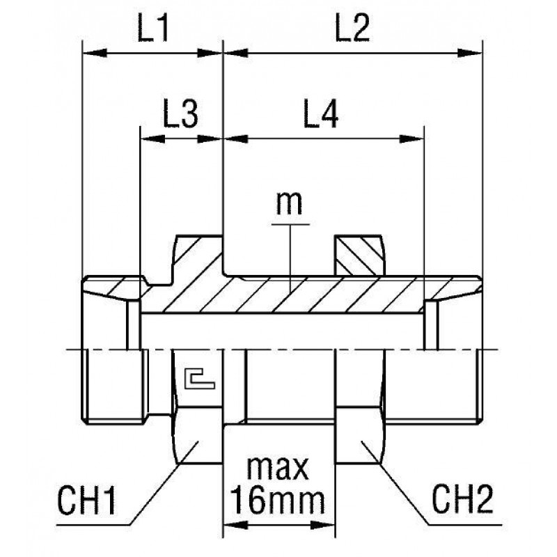 Соединение PD DL15 M22х1.5 (корпу�...