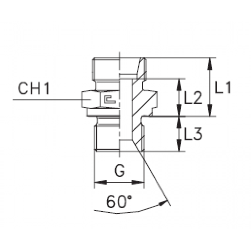 Штуцер FB DL15 BSP 1/2" (корпус)