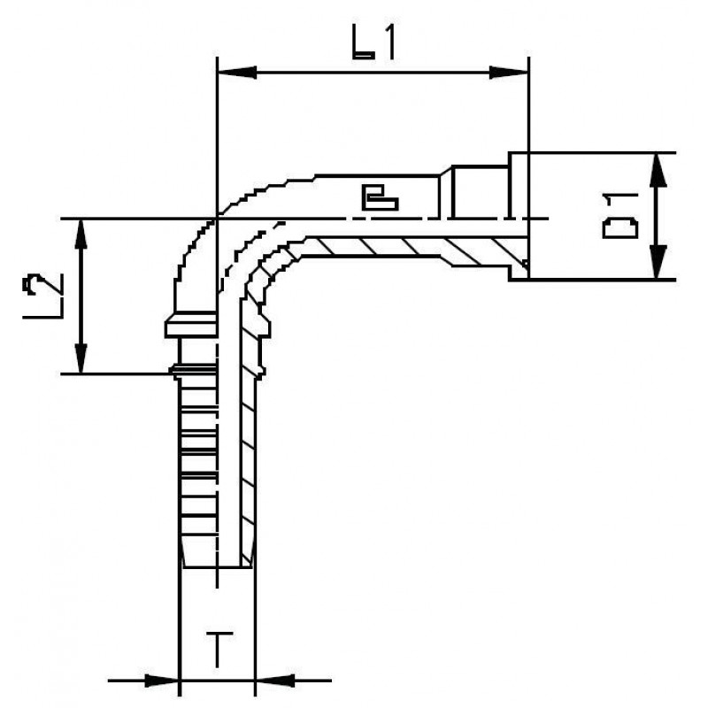 Фитинг DN 50 SFL 2 71.4 (90)