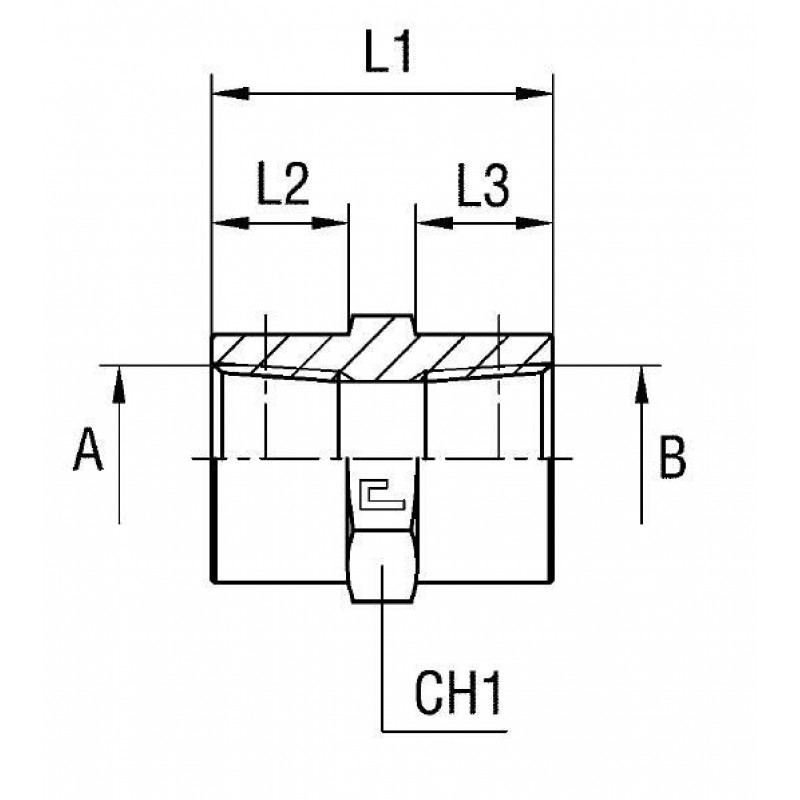 Соединение PS NPT 1" NPT 1"