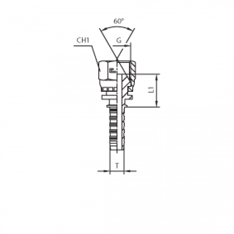 Фитинг DN 05 BSP (Г) 1/4