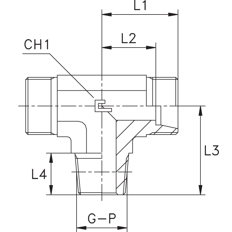 Штуцер FTC DL12 NPT3/8" (корпус)