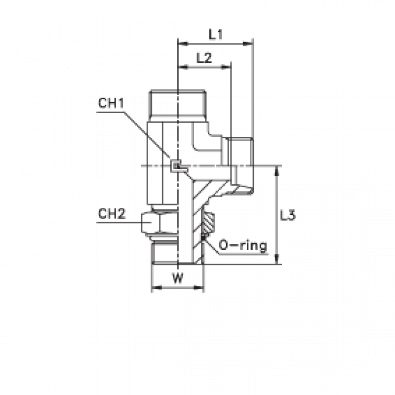 Штуцер FRLA DL12 UNF 3/4" (корпус)