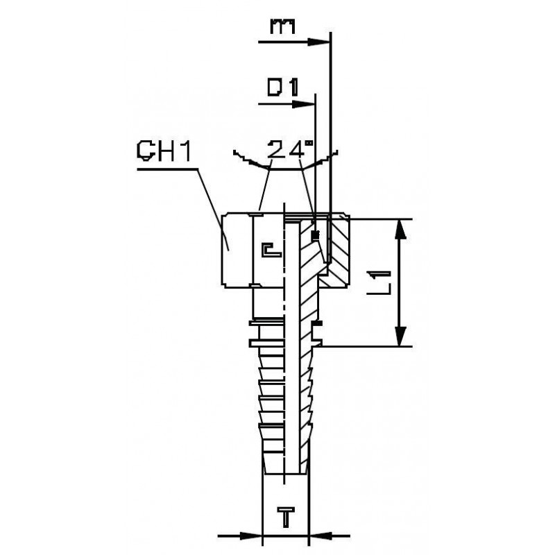 Фитинг DN 25 DKO-L (Г) 36x2 28