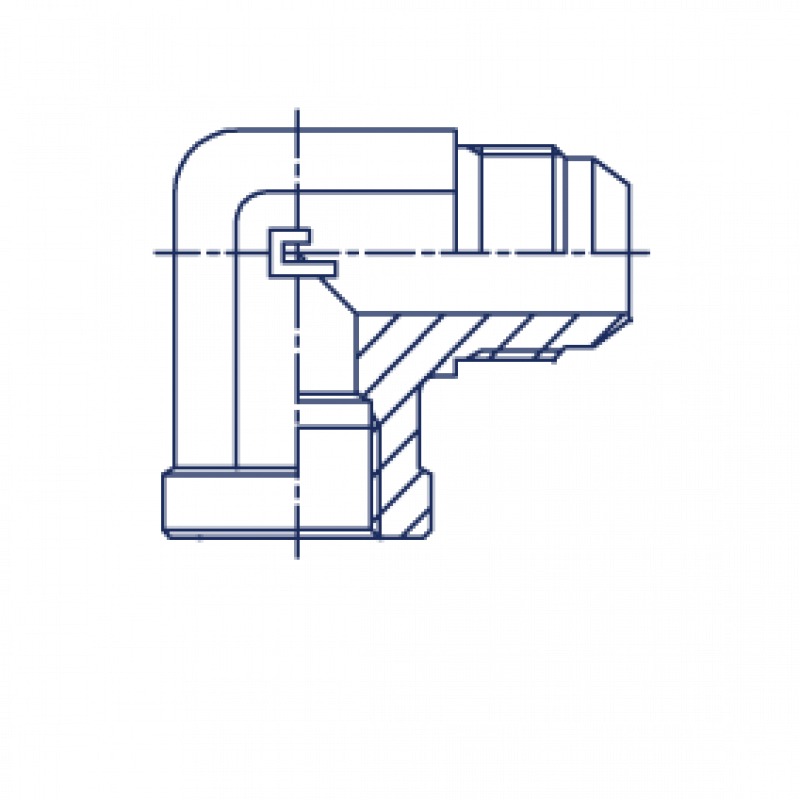 Штуцер P90 JIC 1.1/16" BSP 3/4"