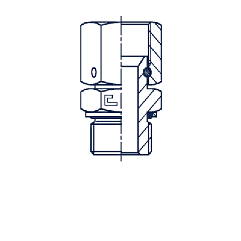 Штуцер FNH JIC 1.1/16" BSP 3/4