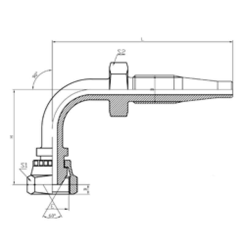 Фитинг DN 10 BSP (Г) 3/8 (90) многор�...