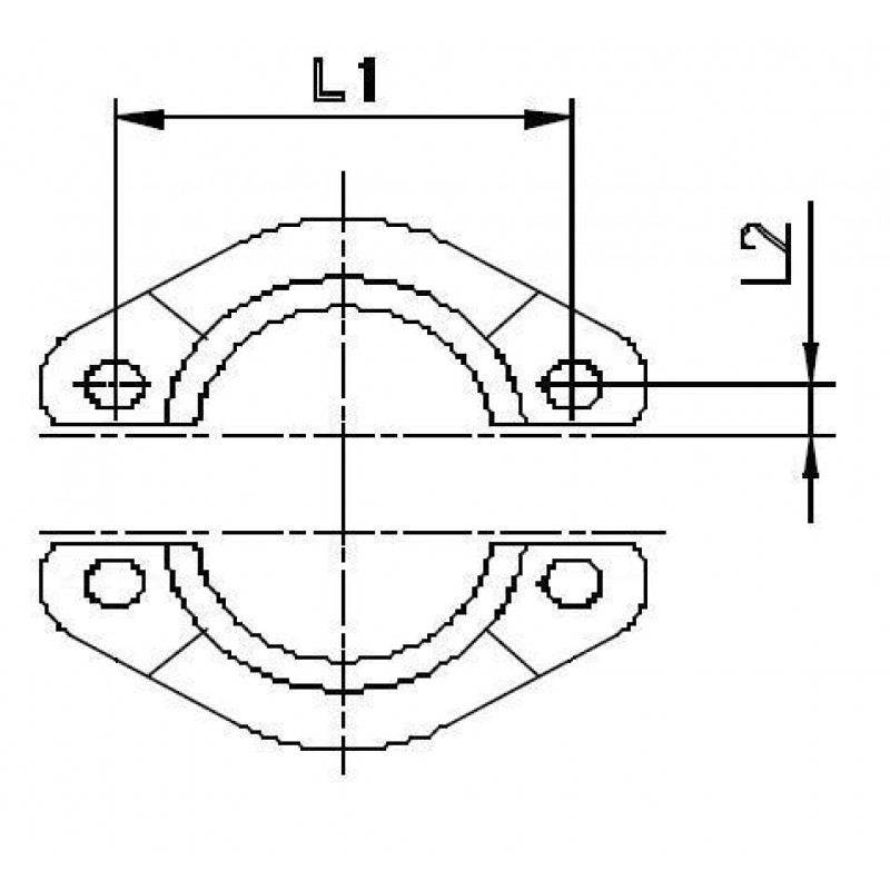 Комплект скоб AFS6 1/2 (2шт.)