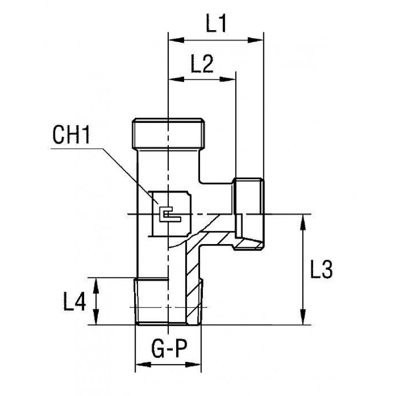 Штуцер FLC NPT1/2 DL15 (корпус)