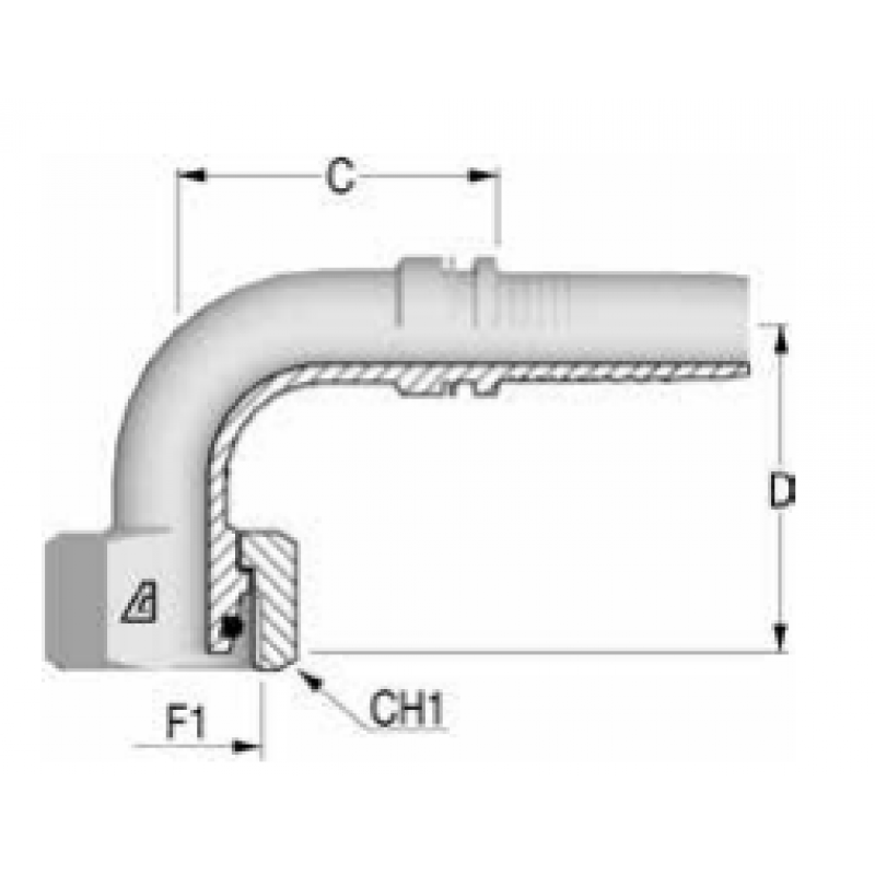 Фитинг DN 16 DKO-L (Г) 26x1.5 18 (90)