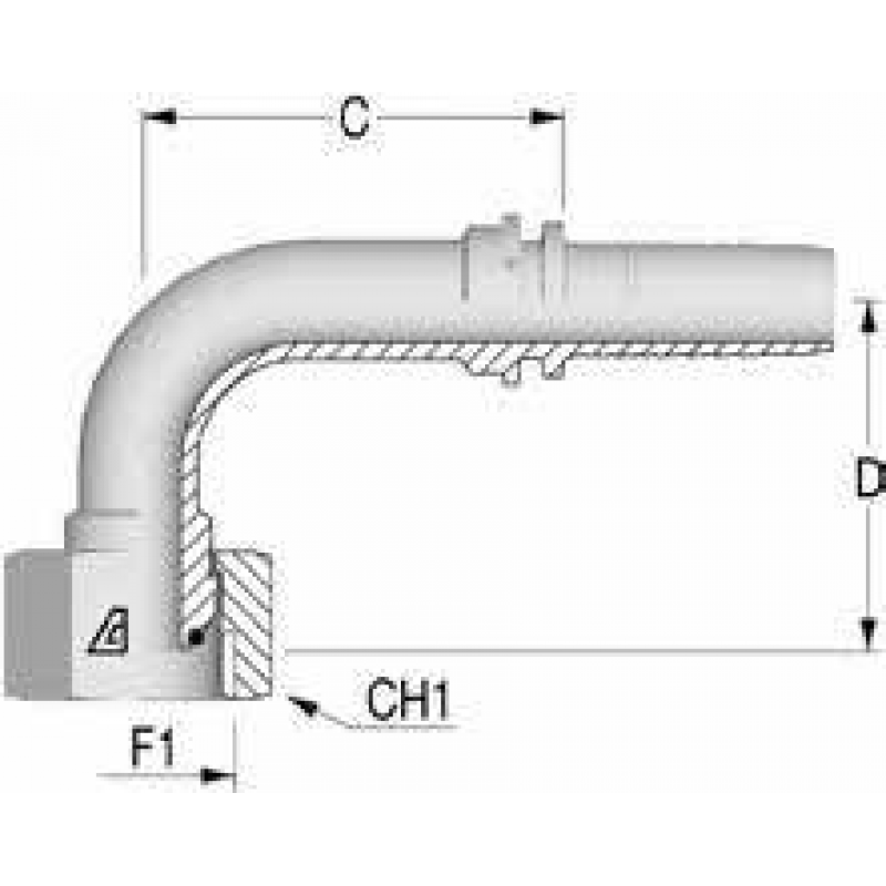 Фитинг DN 20 BSP (Г) 3/4 (90)
