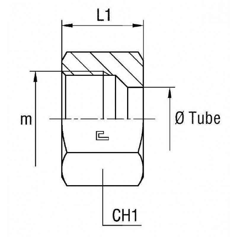 Гайка N DS6 14x1.5