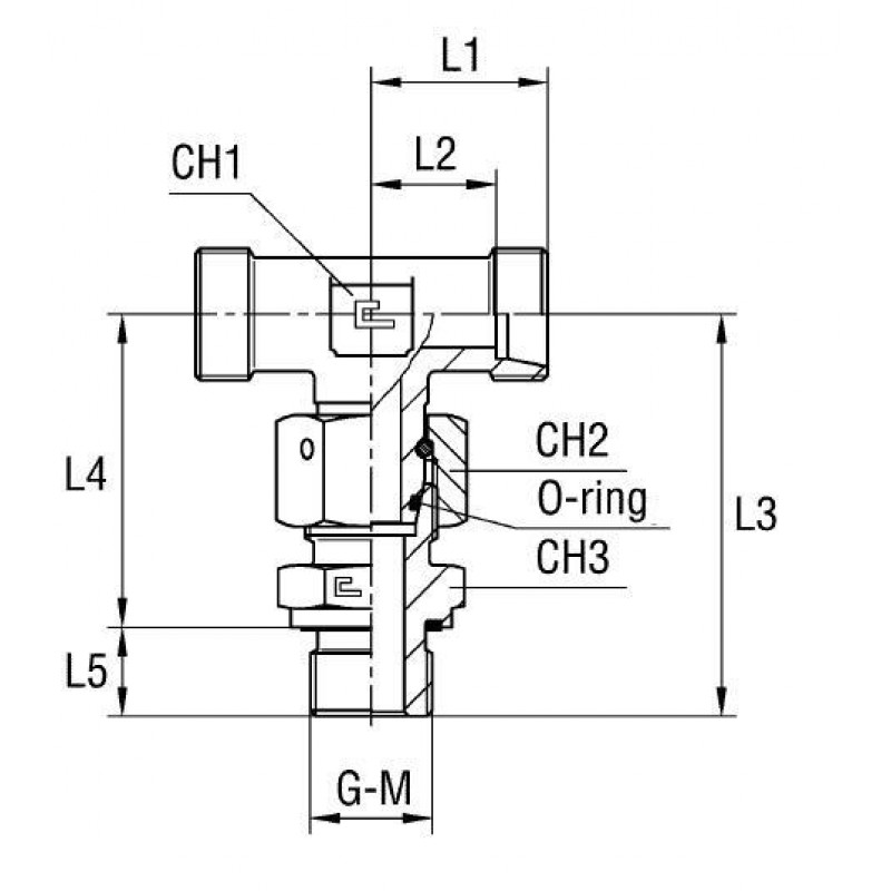 Штуцер FNTE DS8 BSP1/4" (корпус)