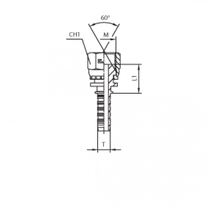 Фитинг DN 06 DKM (Г) 12x1.5