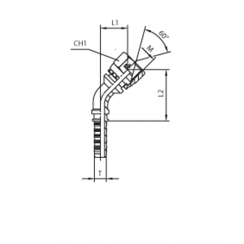 Фитинг DN 08 DKM (Г) 18x1.5 (45)
