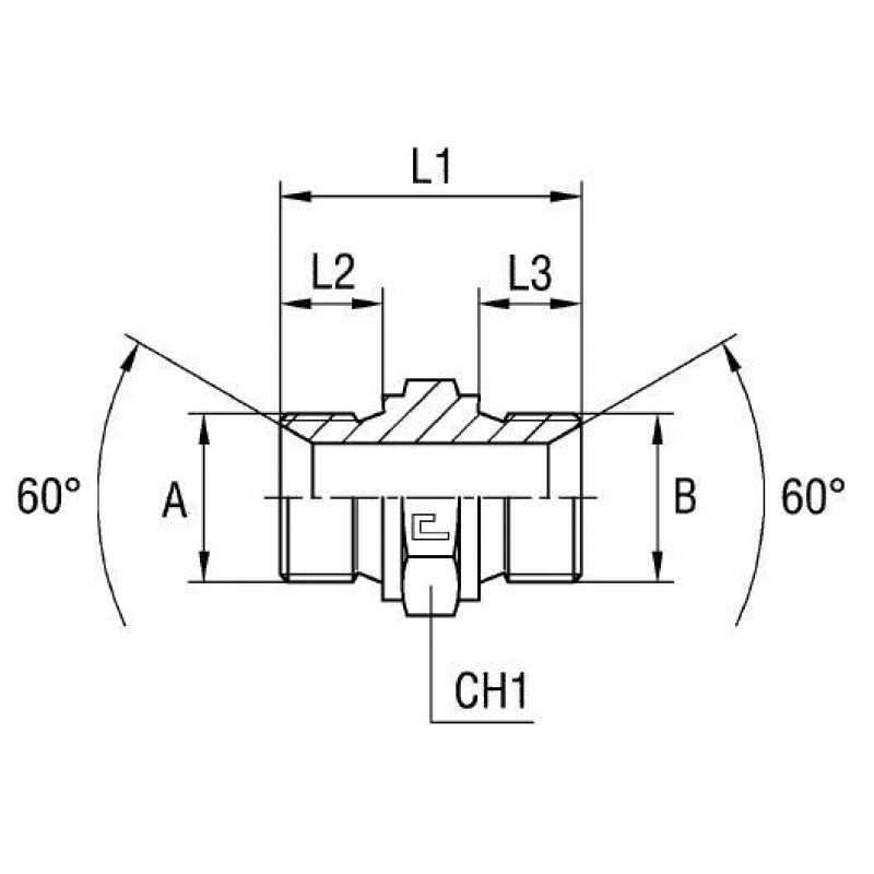 Соединение P BSP 1/2" BSP 3/4"