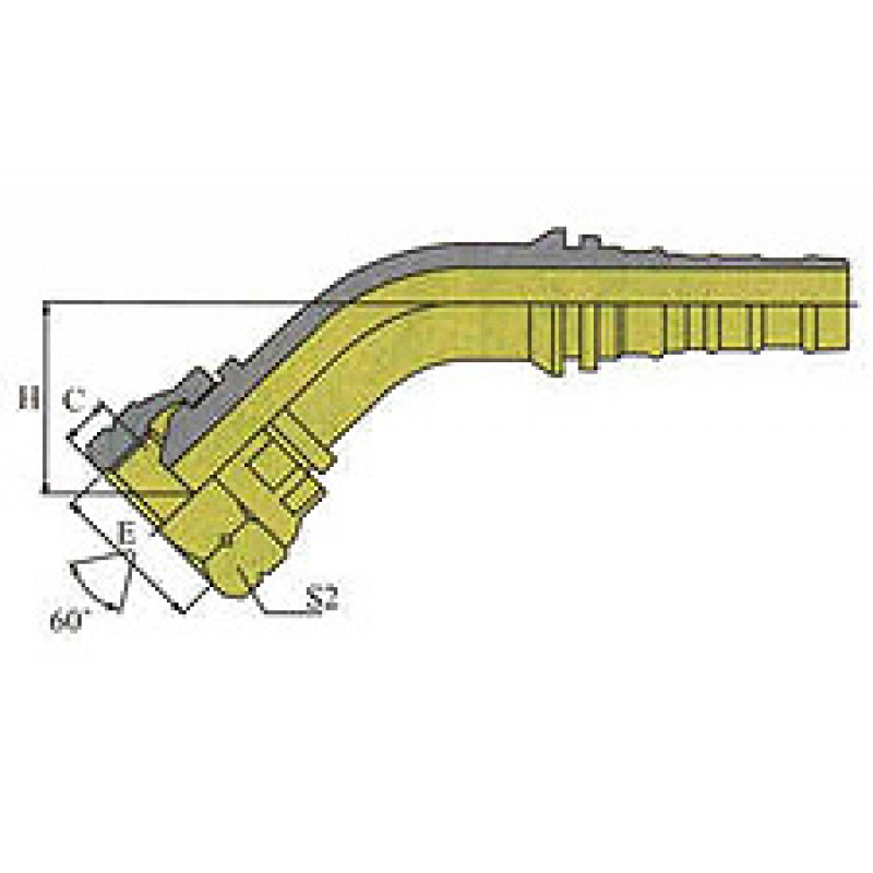 Фитинг DN 50 BSP (Г) 2 (45) Interlock