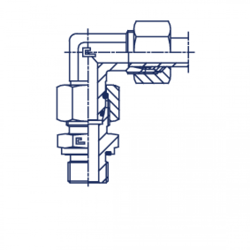 Штуцер FNE90 DL12 M16x1.5" (корпус)
